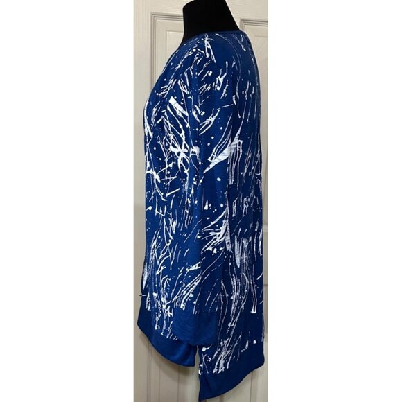 DIVA D Brand Women's Knit Top Polyester Rayon Blend Geometric Size S/M - Picture 6 of 16